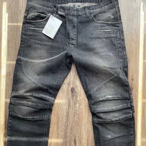 Authentic BNWT Balmain Biker Jeans Size 32